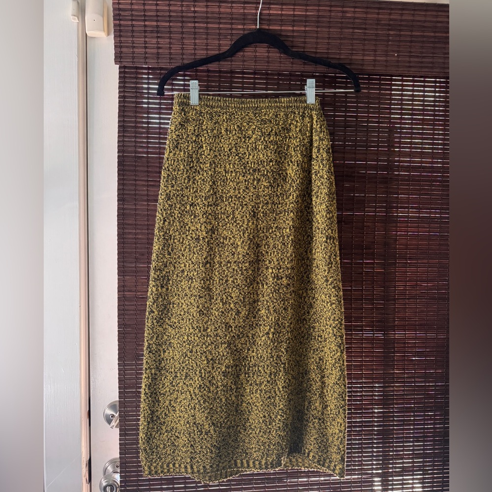 Vintage Marled Midi A-Line Skirt